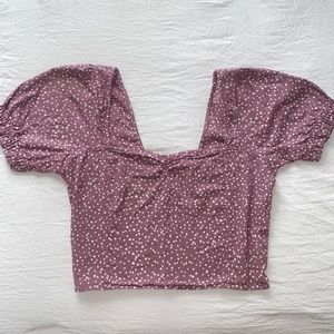 O’Neill Polka Dot Crop Top, size Large